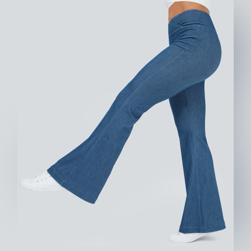 HALARA Blue Boot Cut Flare Pants